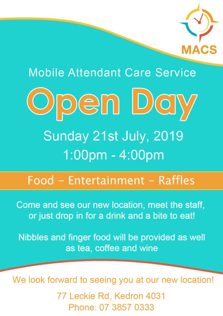 MACS Open Day Flyer